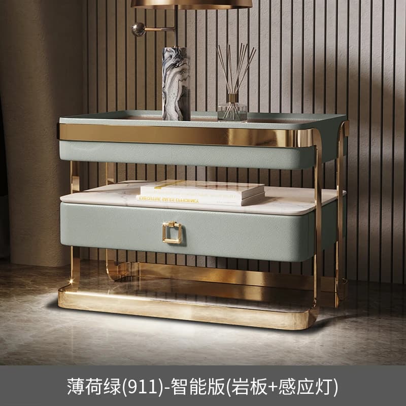 Aesthetic Simple Nightstand Modern Bedside Nordic Storage Nightstand Floor Luxury Mesita De Noche Dormitorio Home Furniture