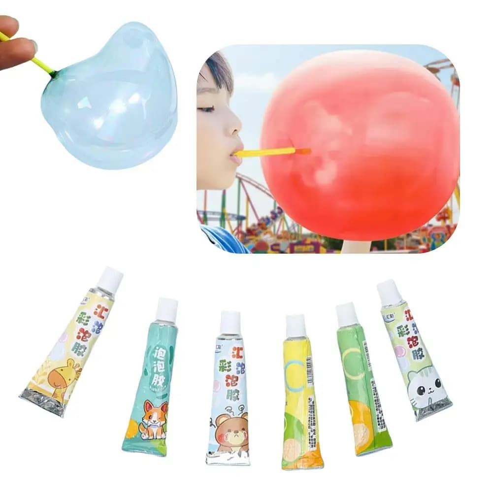 Bubble Blowing Gel Tube Super-Sized Bubbles