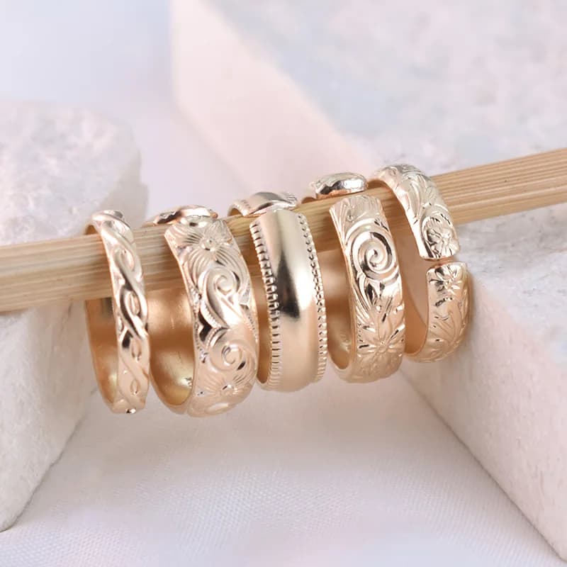 Gold Filled Milgrain Open Cuff Band
