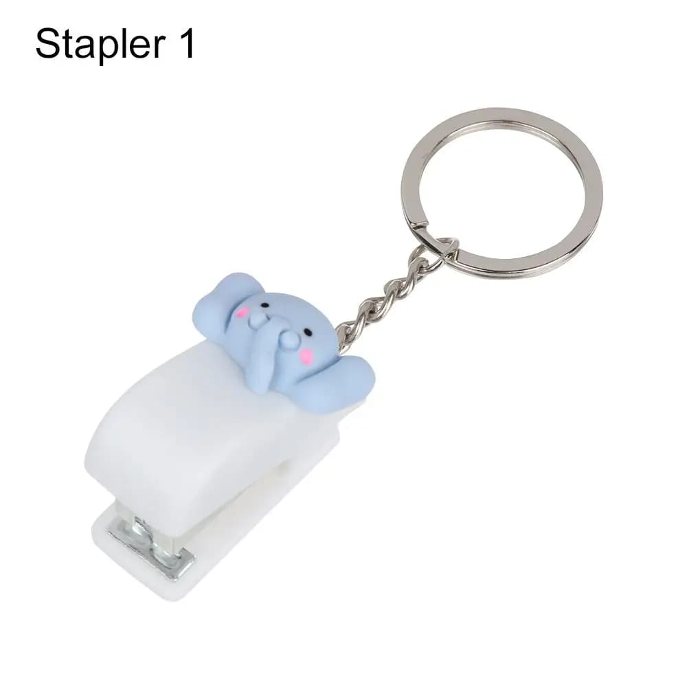 Mini Stapler with Document Clips and Paper Clips Set
