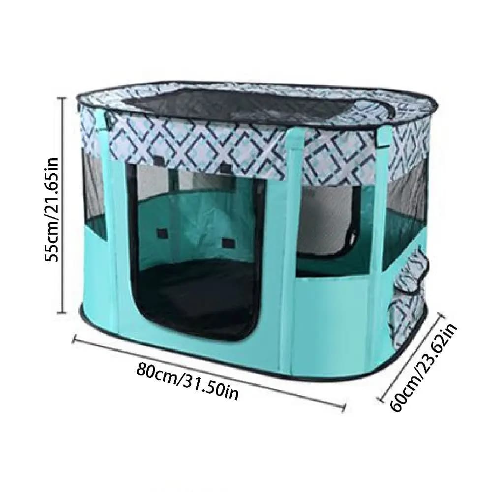 Portable Collapsible Pet Playpen with Oxford Cloth