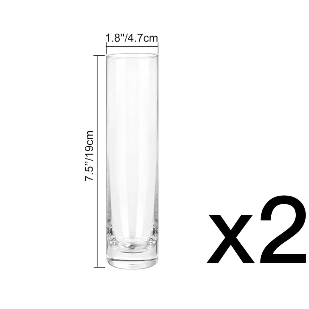 Glass Cylinder Bud Vases