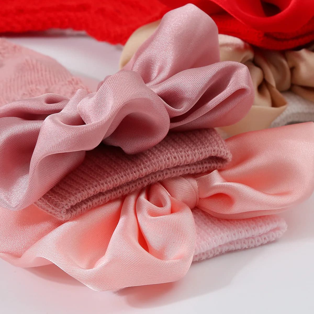 Newborn Bowknot Headband and Hollow Knit Socks Set