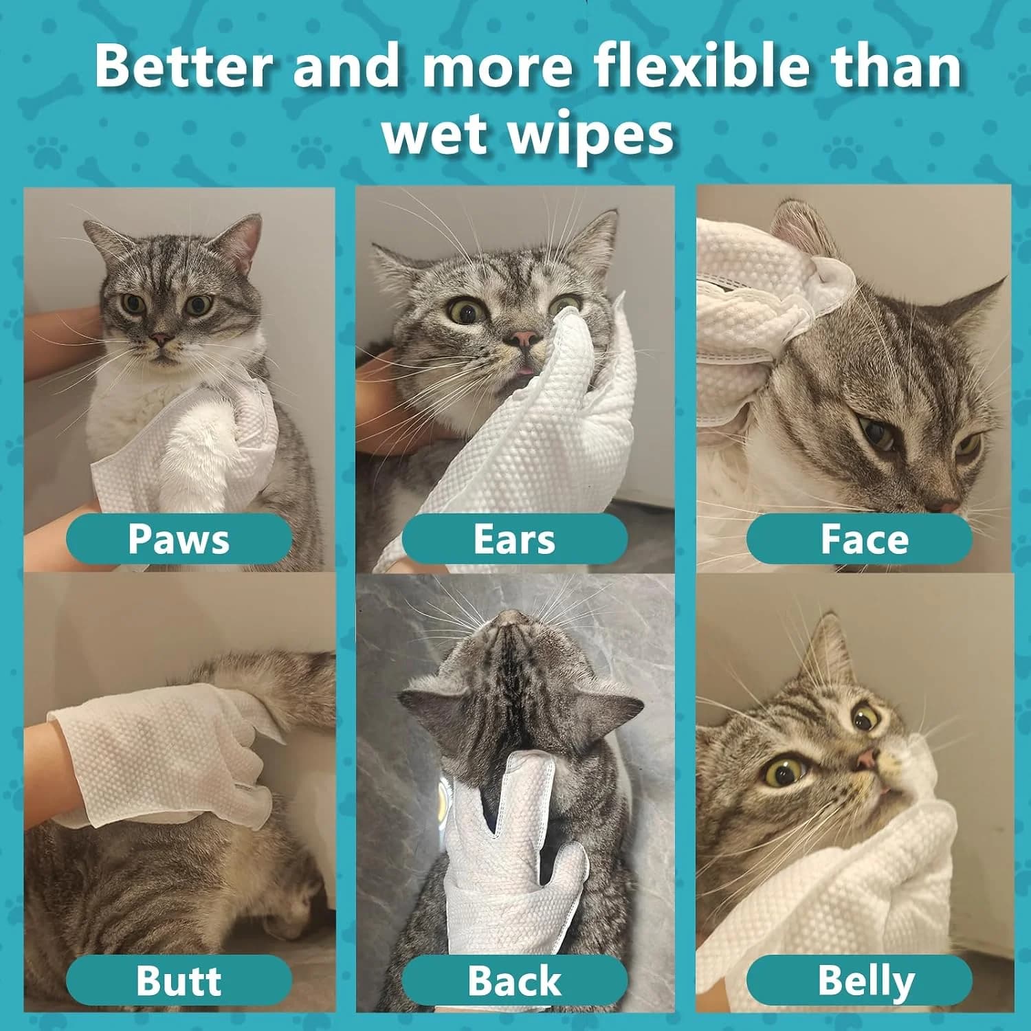 Scented Extra Thick Pet Cleaning Wipes