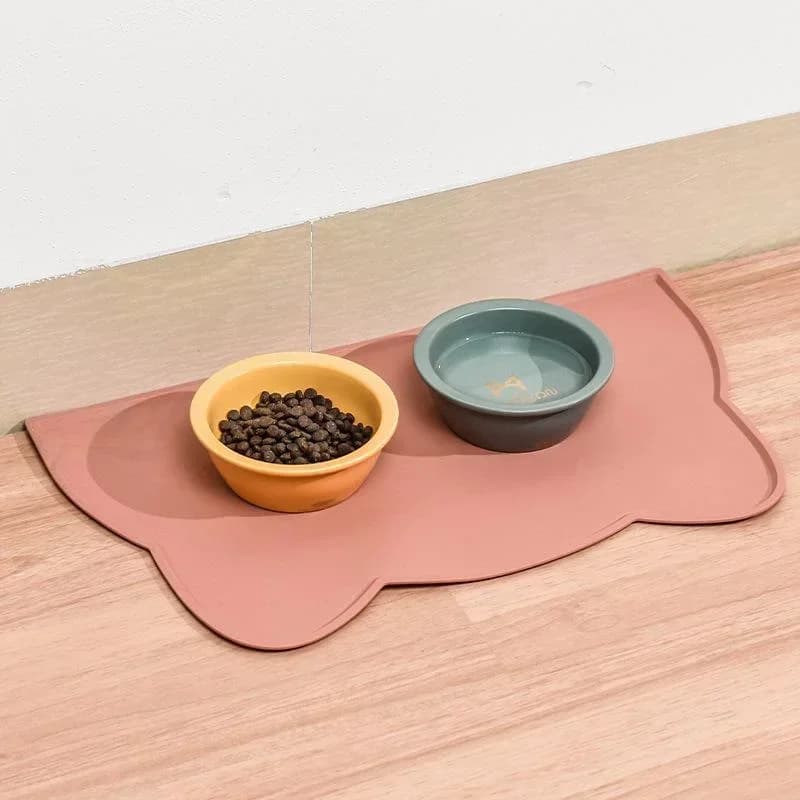 Pet Feeding Mat for Dogs Cats Silicone Cat Food Mat Non-Slip Waterproof Washable Spill-Proof Pet Placement Mat Pet Supplies