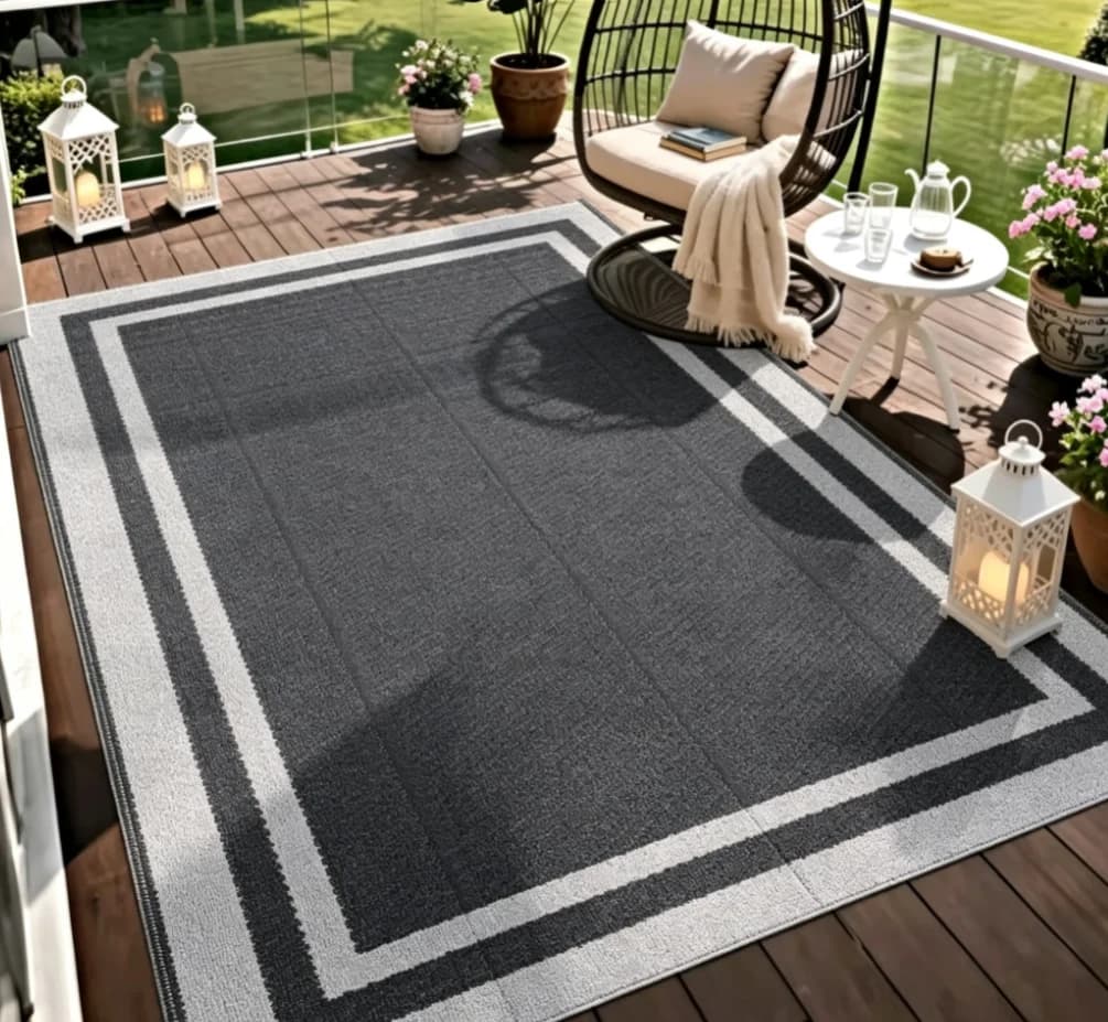 Reversible Woven Outdoor Patio Rug