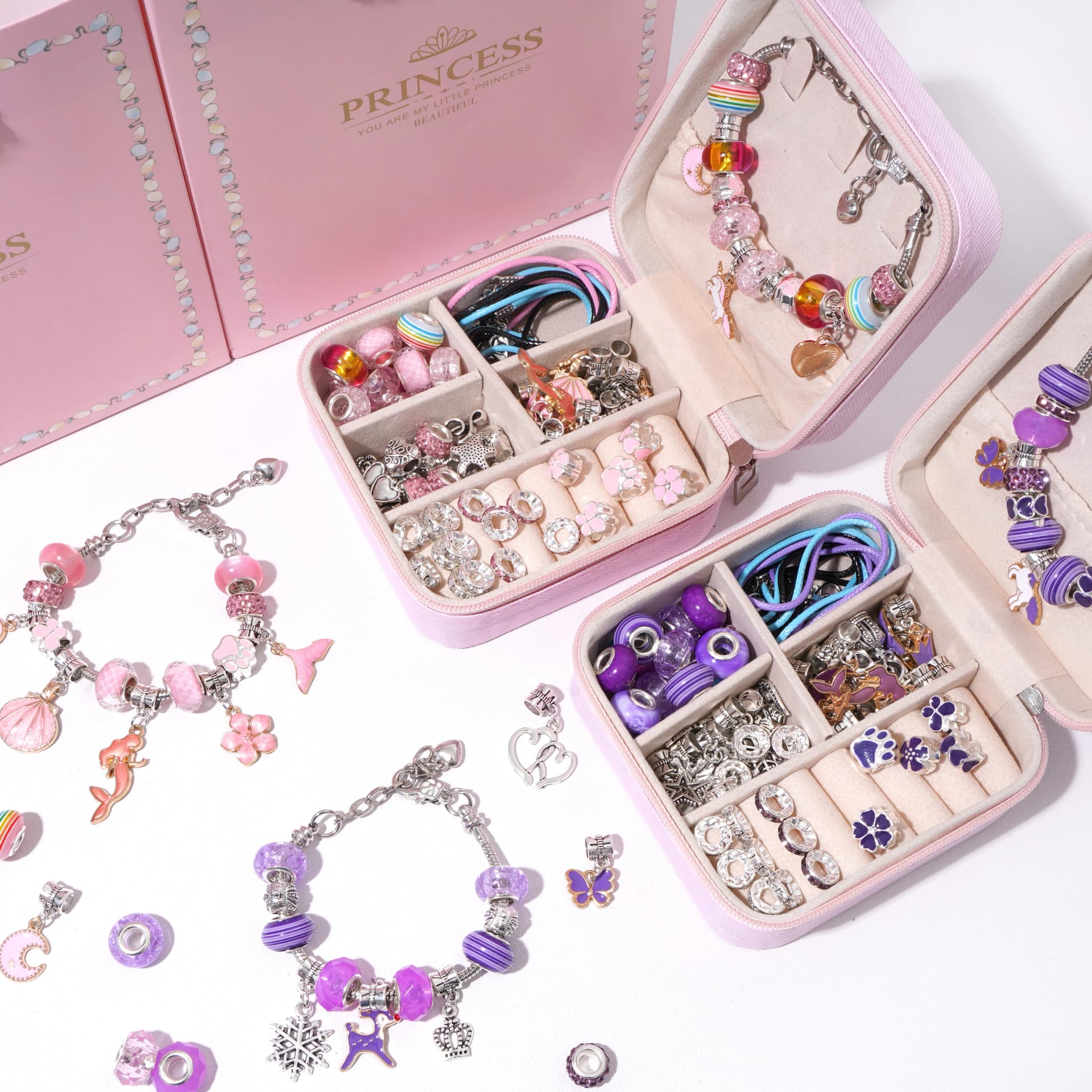 Jewelry Making Kit With Organizer And Beads