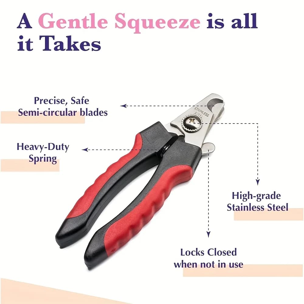 Pet Nail Scissors with Rounded Safety Edges
