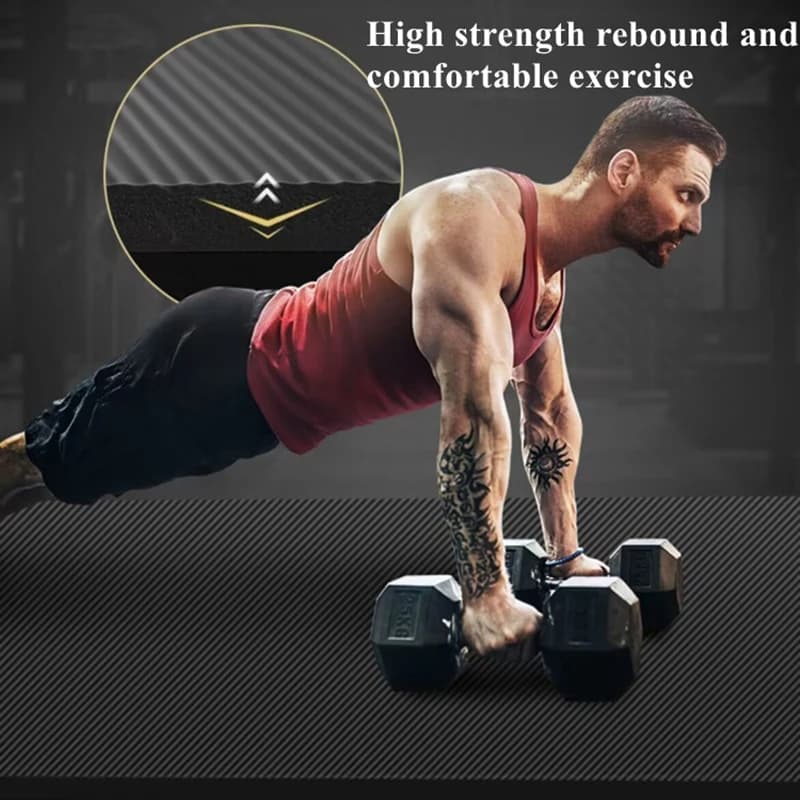 Thick Yoga Mat for Travel and Floor Workouts