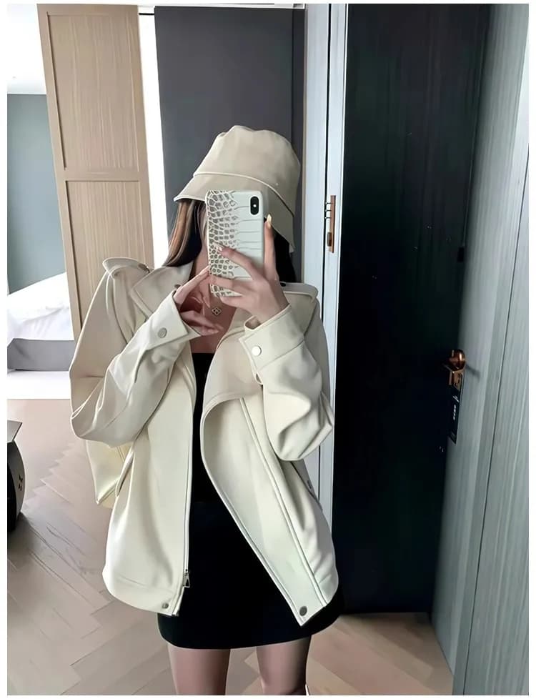 Women's Turndown Collar Coat Jacket