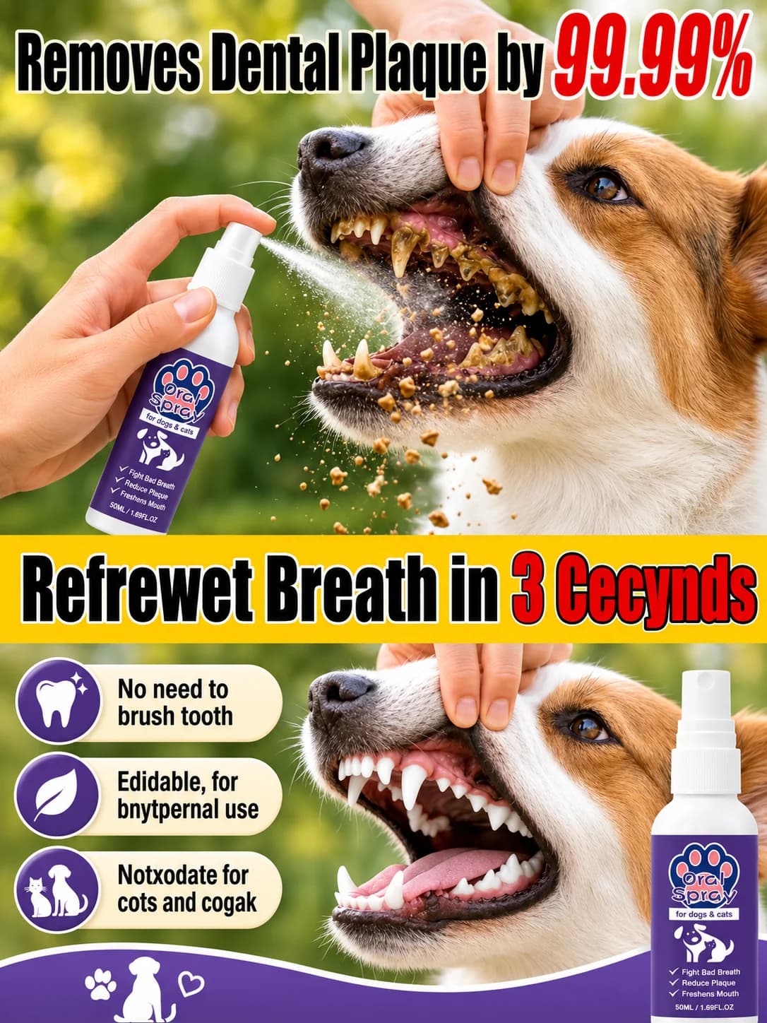 Pet Breath Freshener Oral Spray