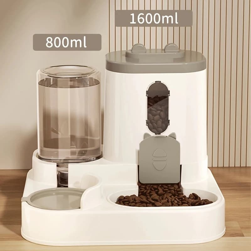 Pet Large-Capacity Feeder Integrated Automatic Water Dispenser Cat Food Bowl Dog Feeding Bowl Cat Bowl Dog Bowl Pet Supplies