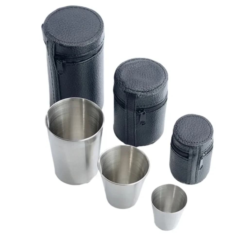 Stainless Steel Travel Cup Set 4-Piece