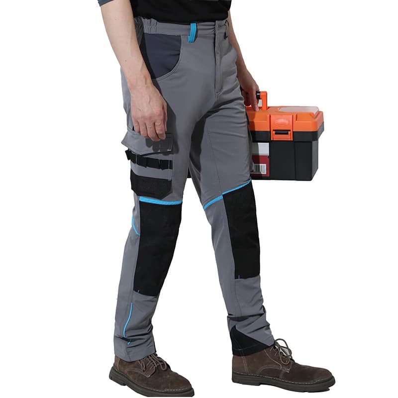 Men's Multifunctional Work Pants with Reflective Tape
