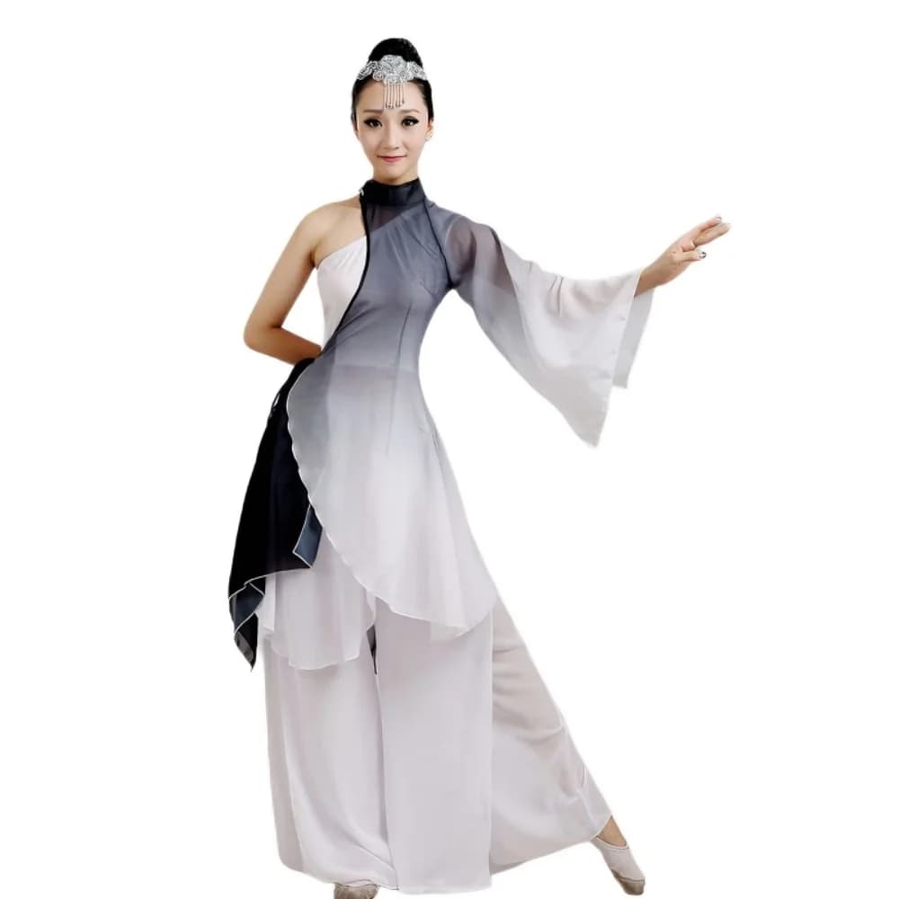 Chinese Dance Costume with Water Sleeves