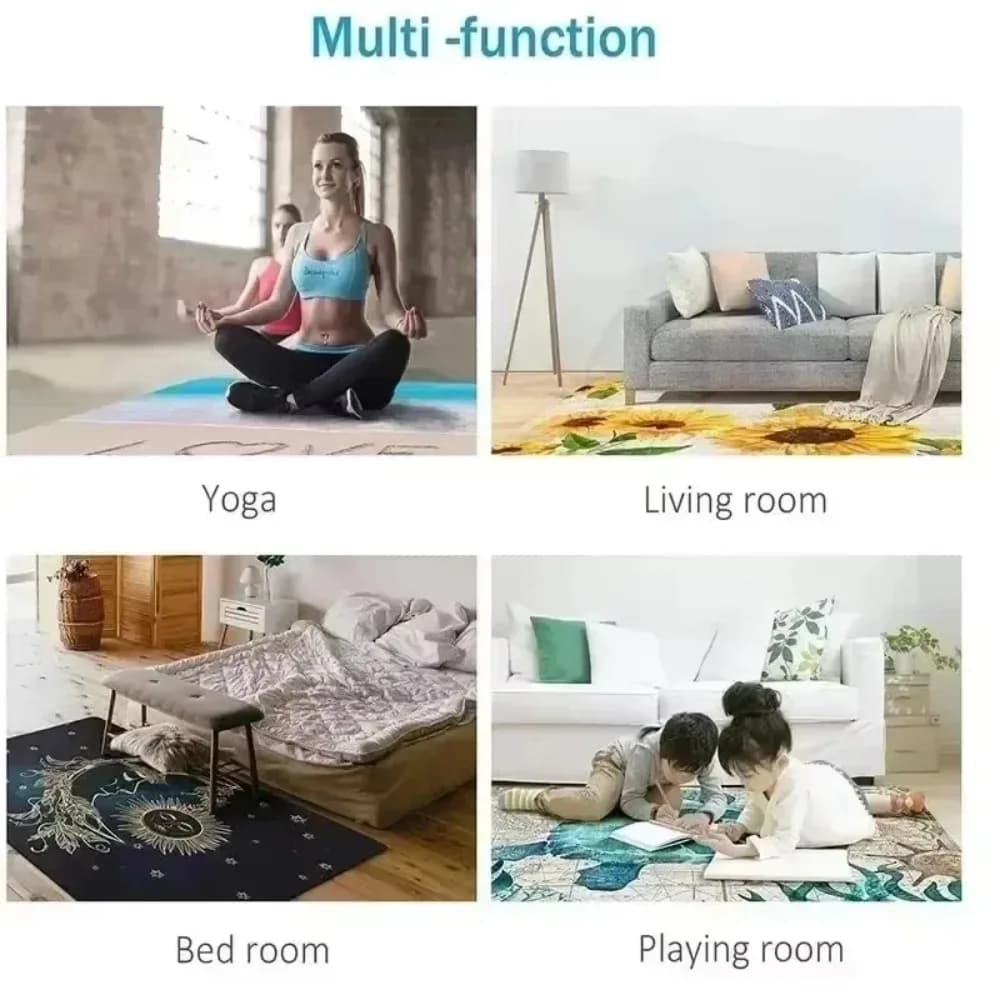 Large Non-Slip Living Room Floor Mat
