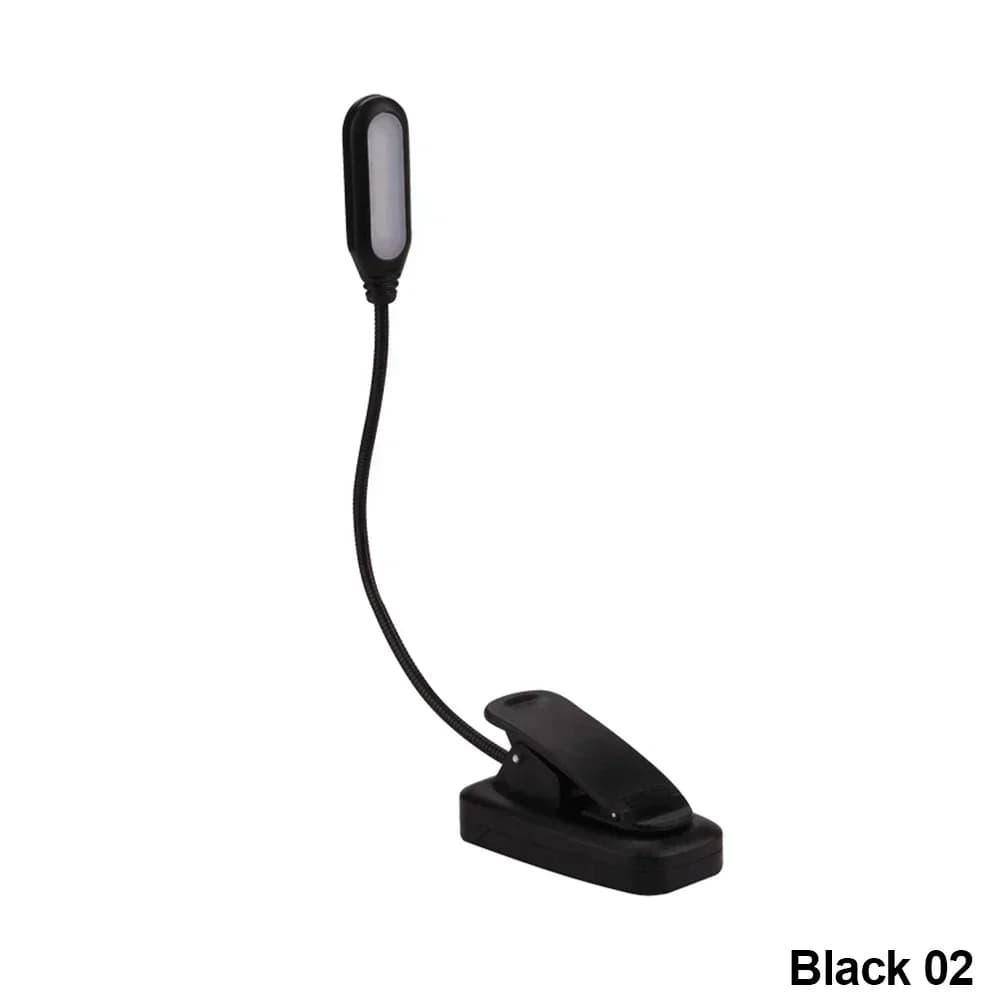 LED Clip Reading Light with Flexible Neck