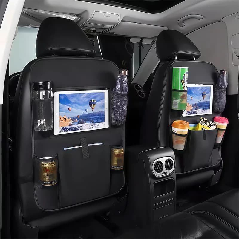 Car Seat Back Organizer with Multi-Compartment Storage