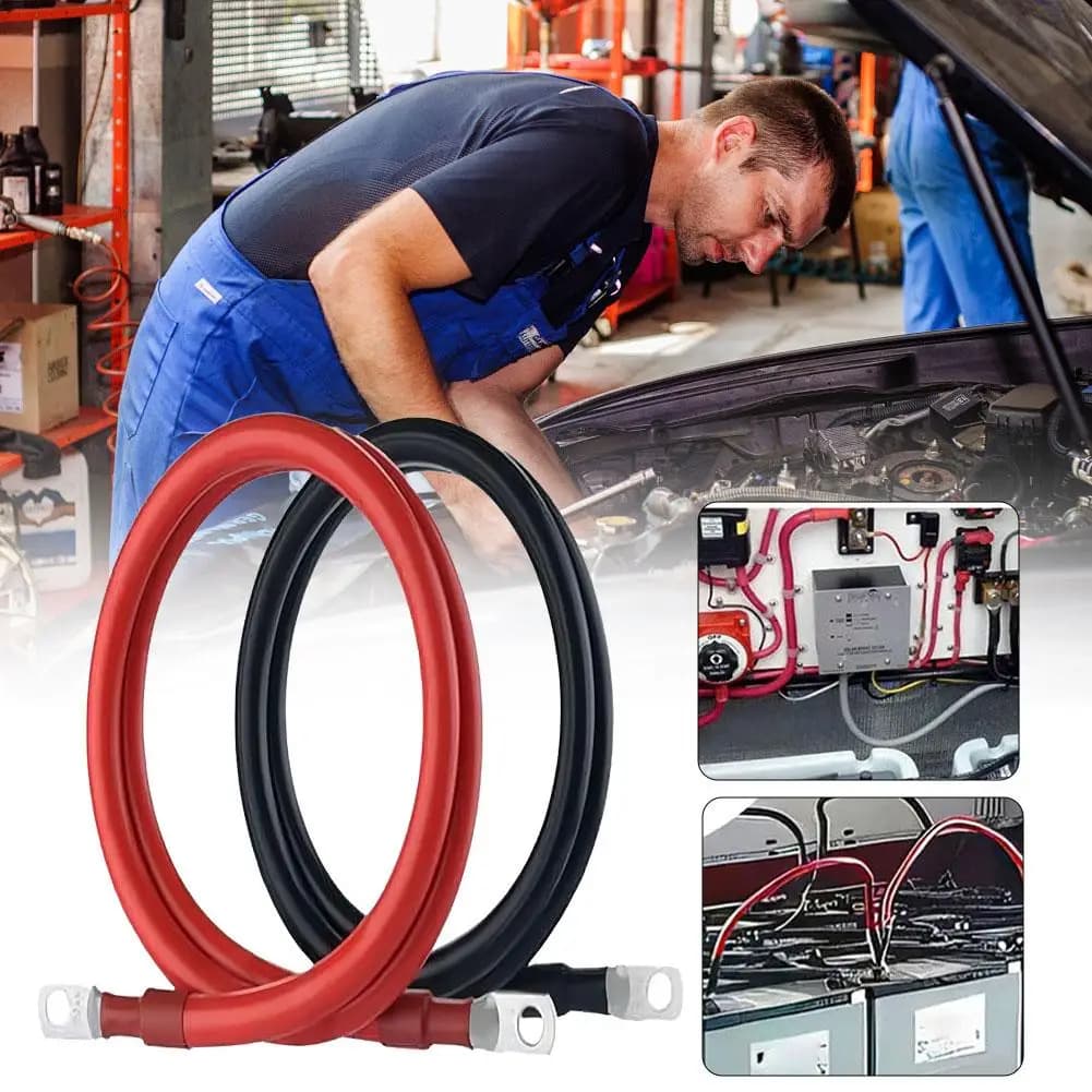 2AWG Heavy-Duty Battery Connection Cable