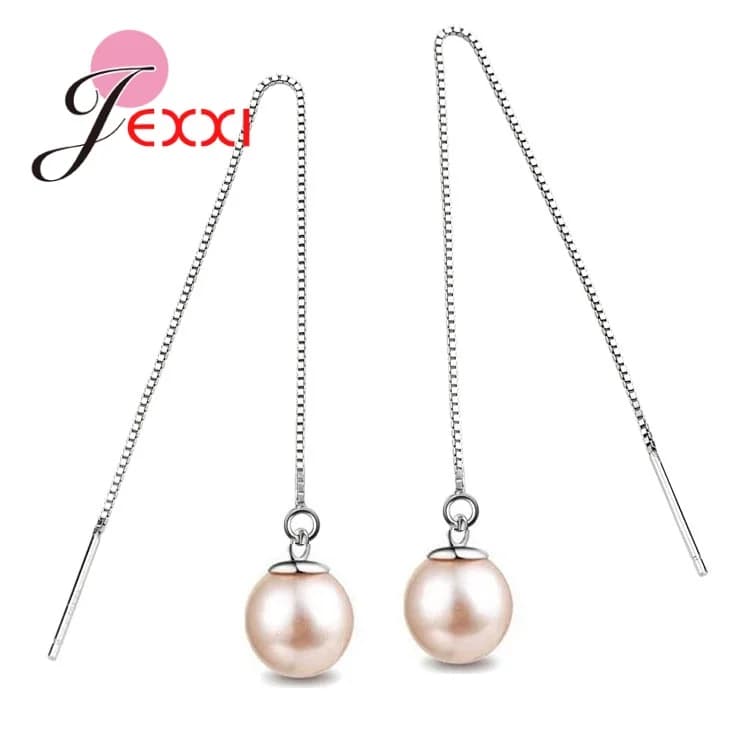 Sterling Silver Pearl Drop Earrings