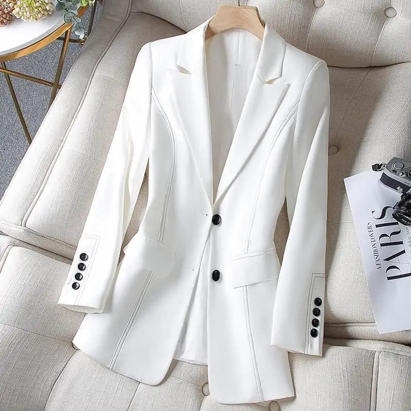 Black Slim-Fit Professional Blazer