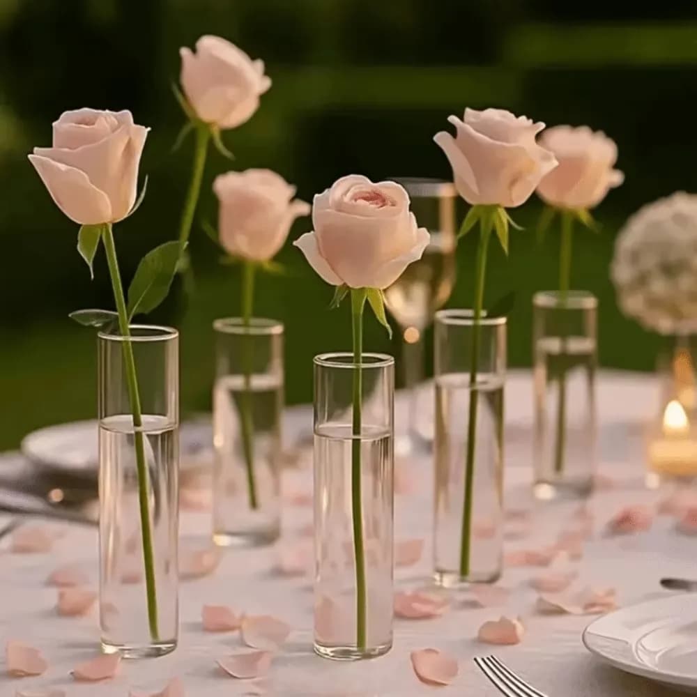 Clear Plastic Cylinder Vase