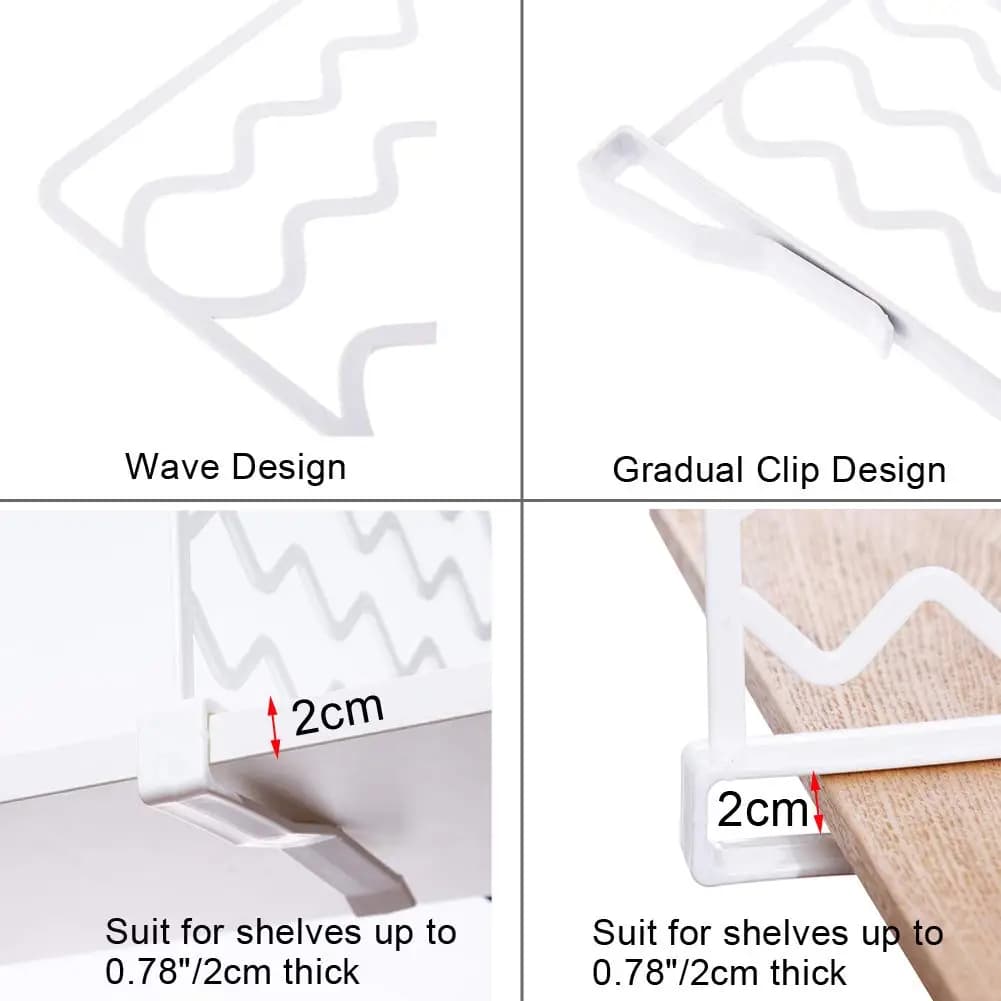 Wire Shelf Dividers for Closet Organization