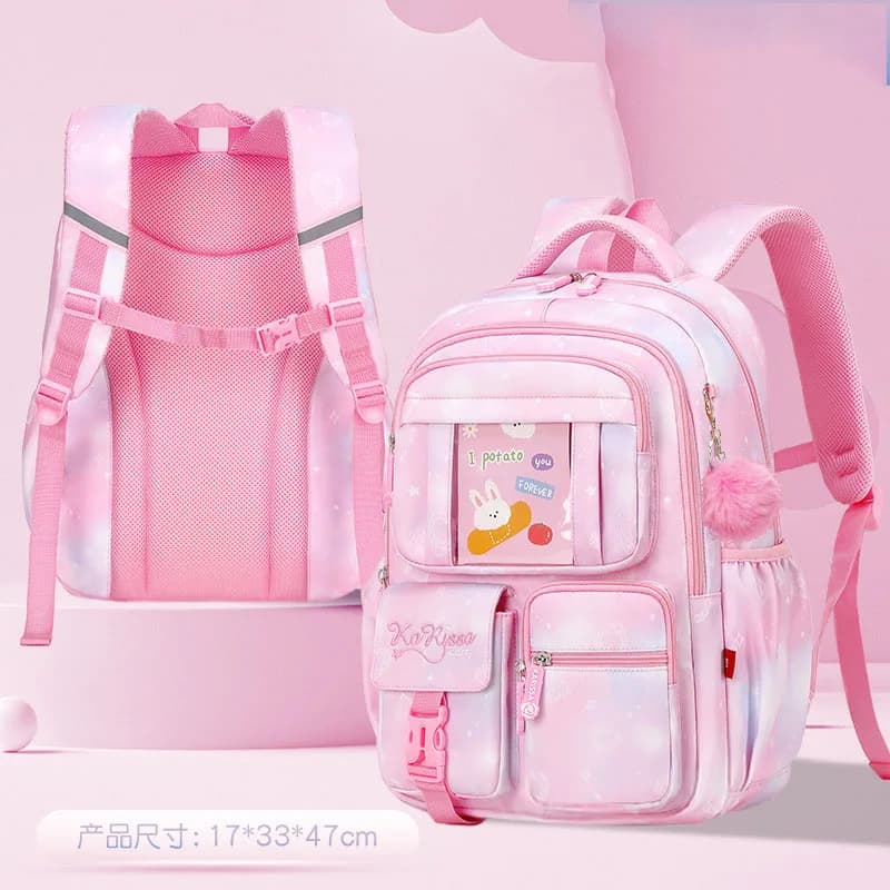 Lightweight Water Resistant School Backpack for Girls