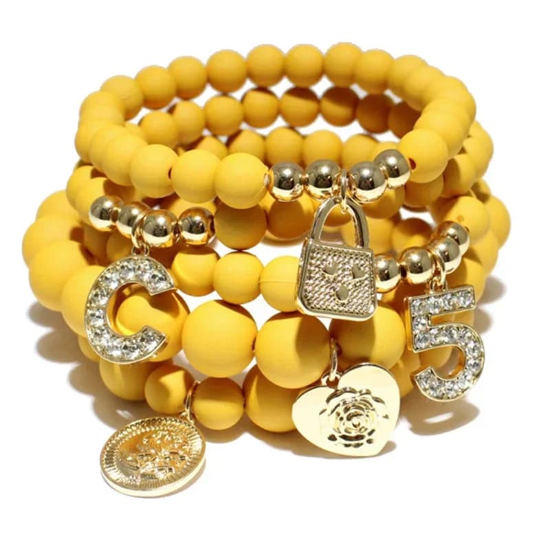 Bohemian Stretch Beaded Bracelets Set