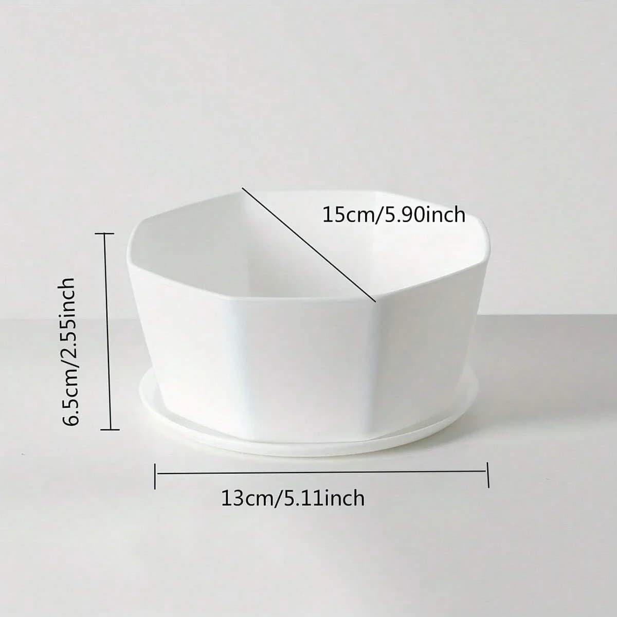 Plastic Flower Pots with Drainage and Saucers