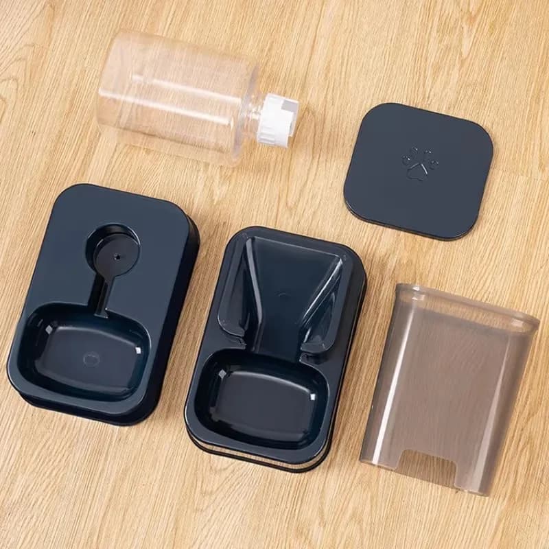Automatic Portion-Control Pet Feeder with Water
