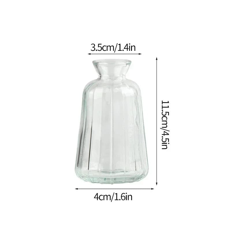 Clear Glass Minimalist Flower Vase