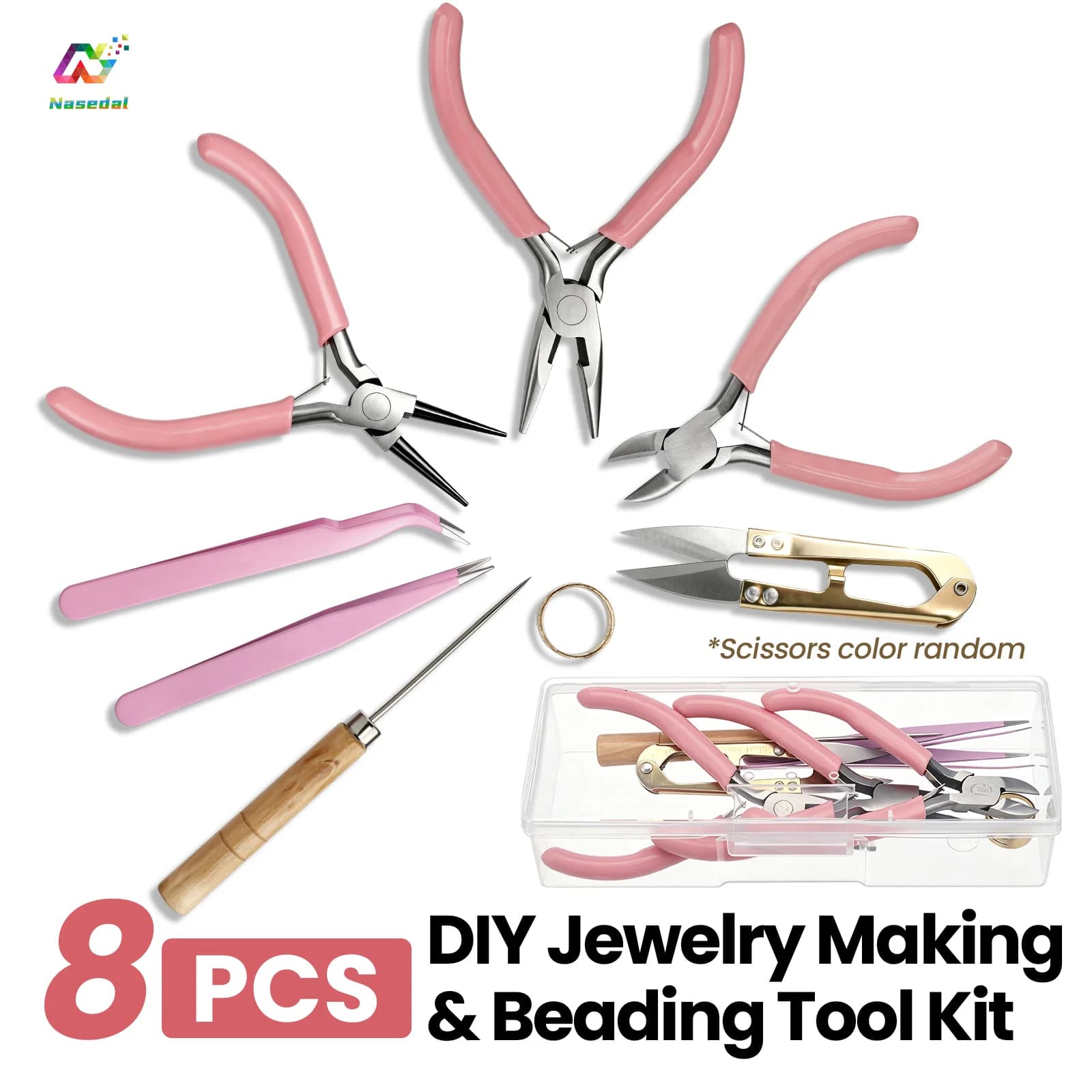 Jewelry Making Tool Kit with Pliers and Scissors