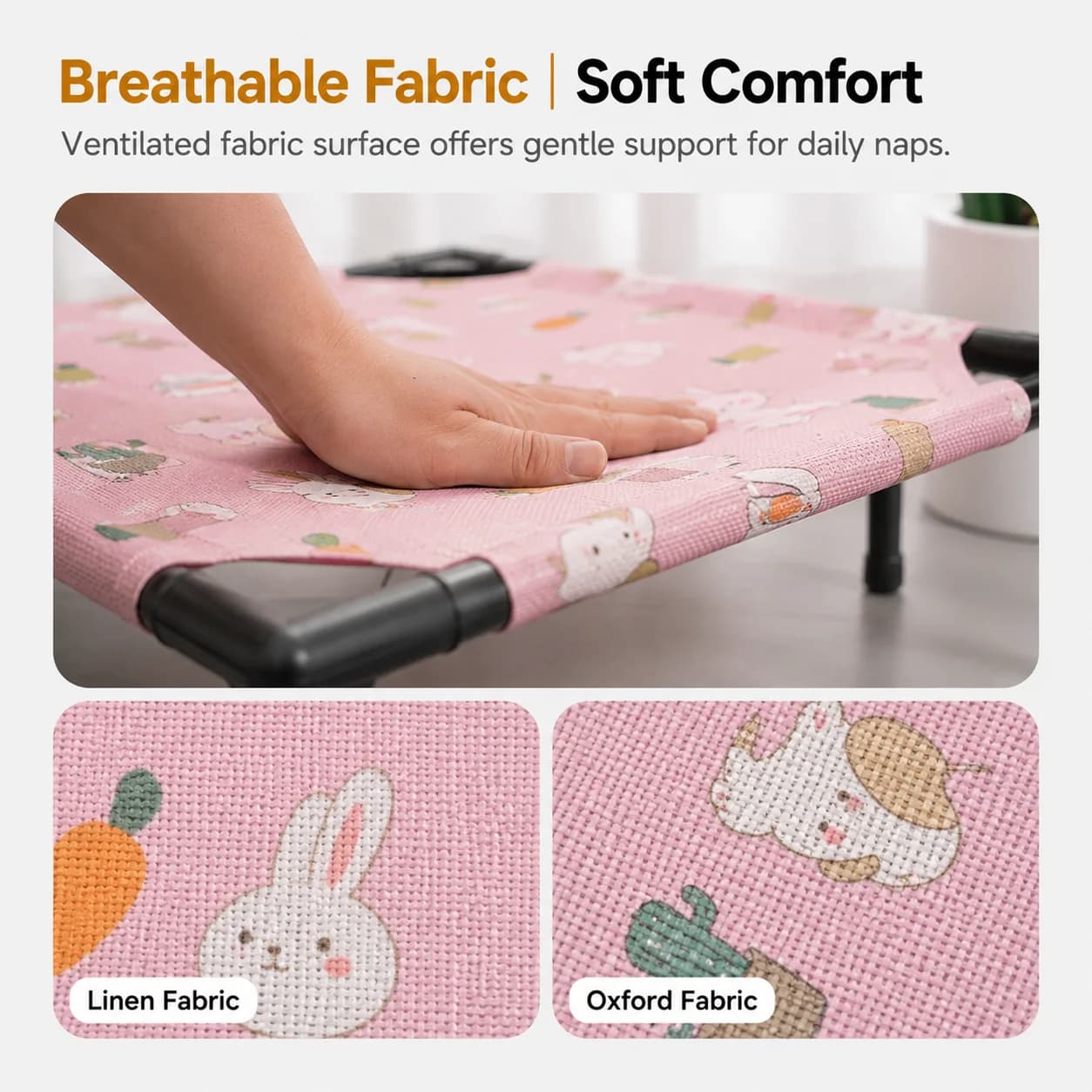 Portable Elevated Pet Bed Small