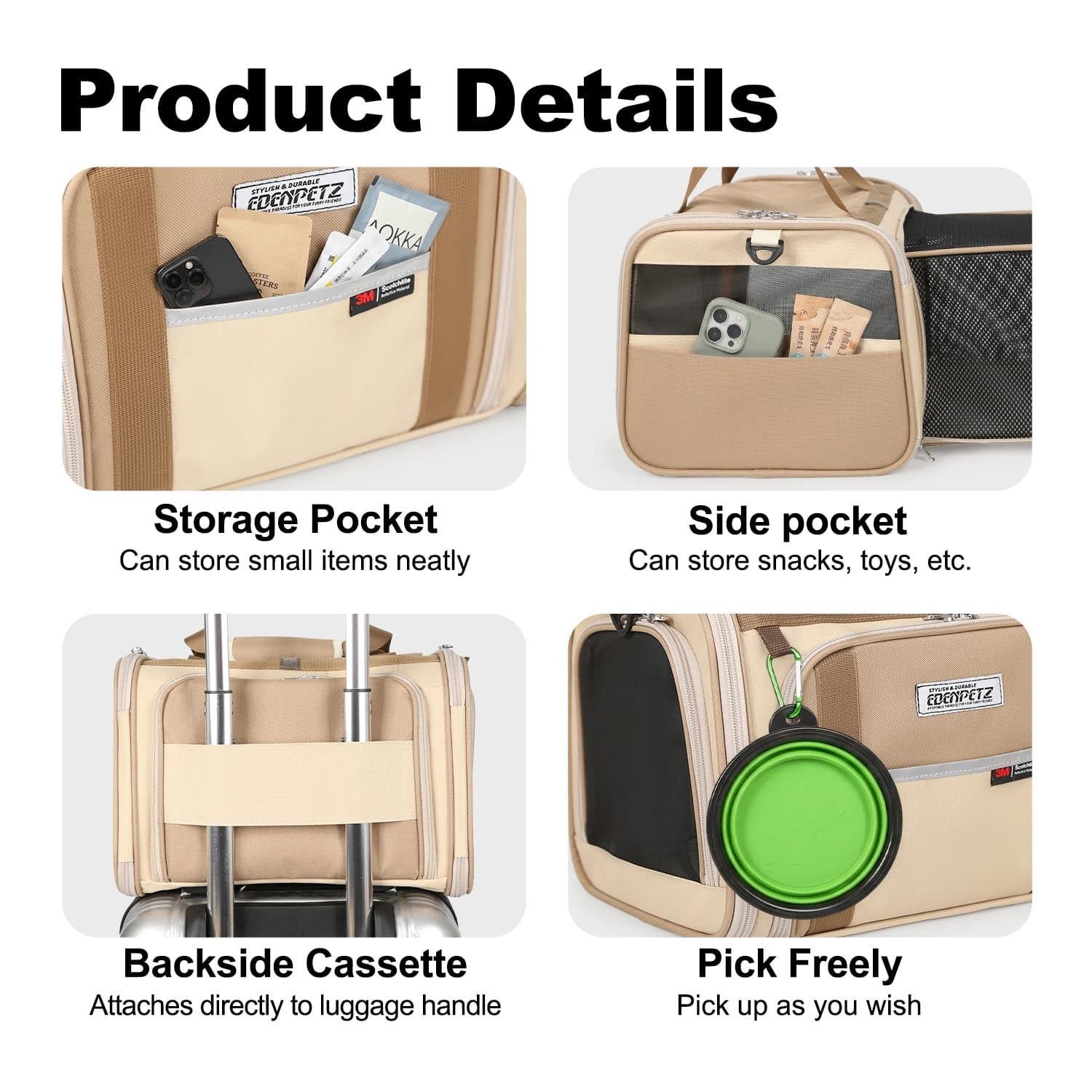 Pet Carrier Bag for Cats and Dogs
