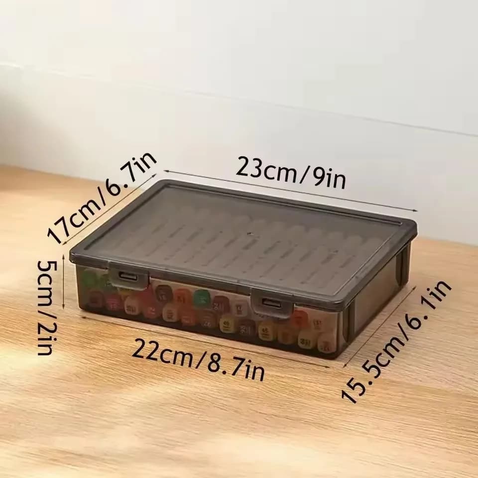 Plastic Document Storage Box with Dust Protection
