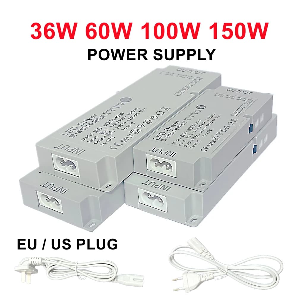 Home Transformers with EU/US Plug AC220V To DC12V 24V Switching Power Supply Home Lighting Cabinets Wardrobes LED Light Strip