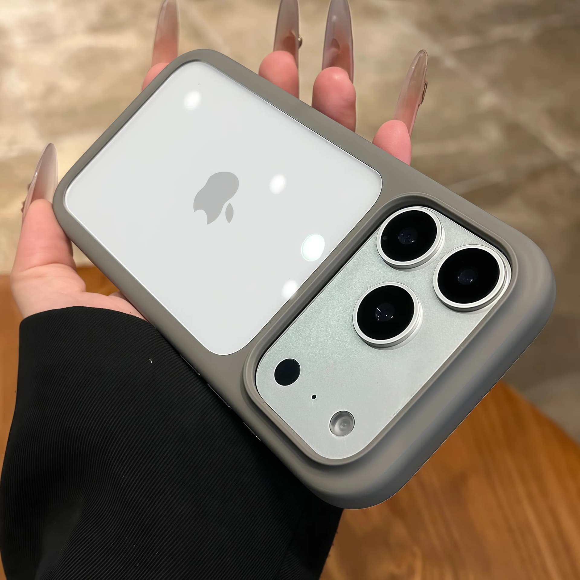Advanced Silicone Soft Edge Transparent Hard Back Panel Case For iPhone 18 17 Pro 17 Pro Max PC Shockproof Phone Case Cover Gift