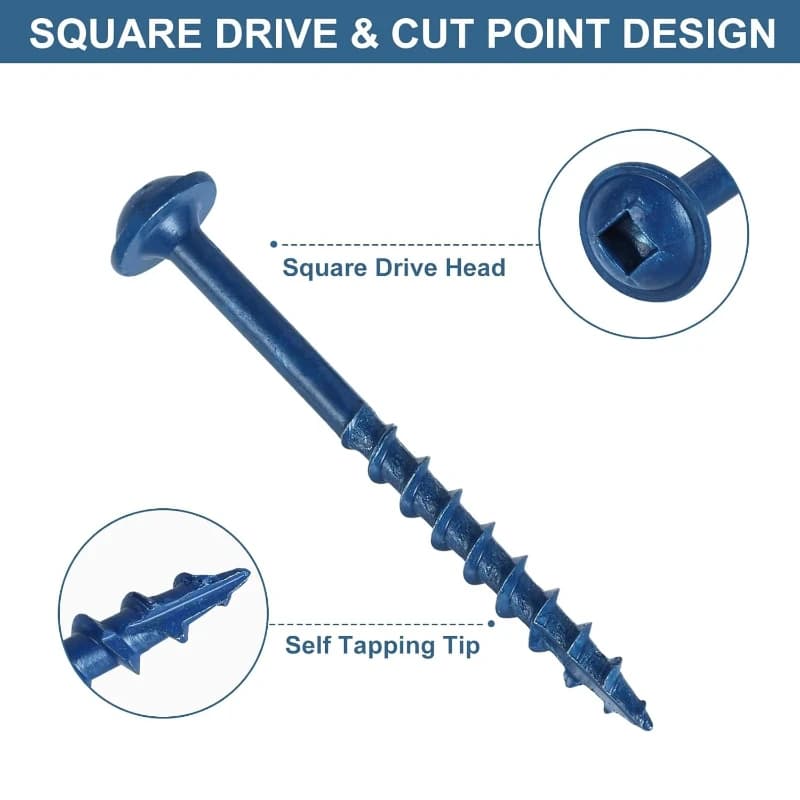Pocket Hole Screws Assortment Kit 390-Piece
