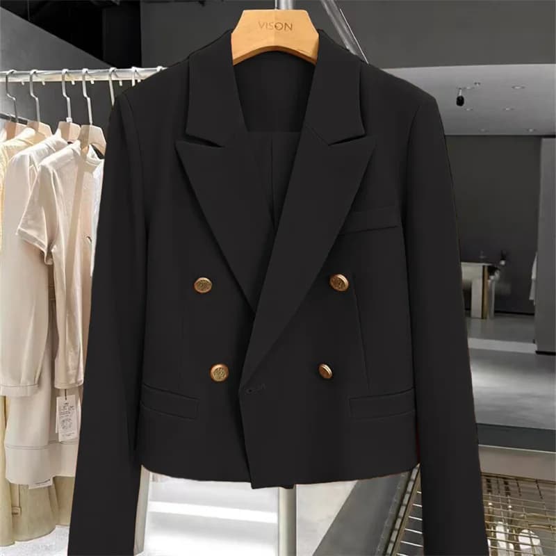 Women's Double-Breasted Tailored Blazer