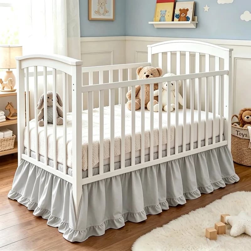 Crib Skirt with 16 Inch Drop