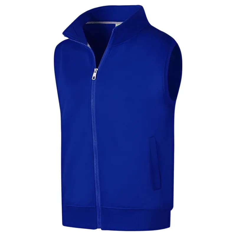 Monochrome Velvet Fleece Vest