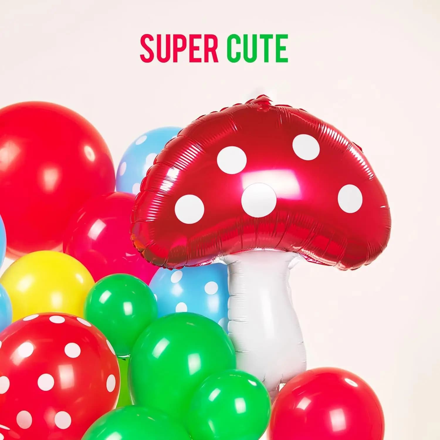 Cartoon Balloon Arch Kit with Decorative Shapes