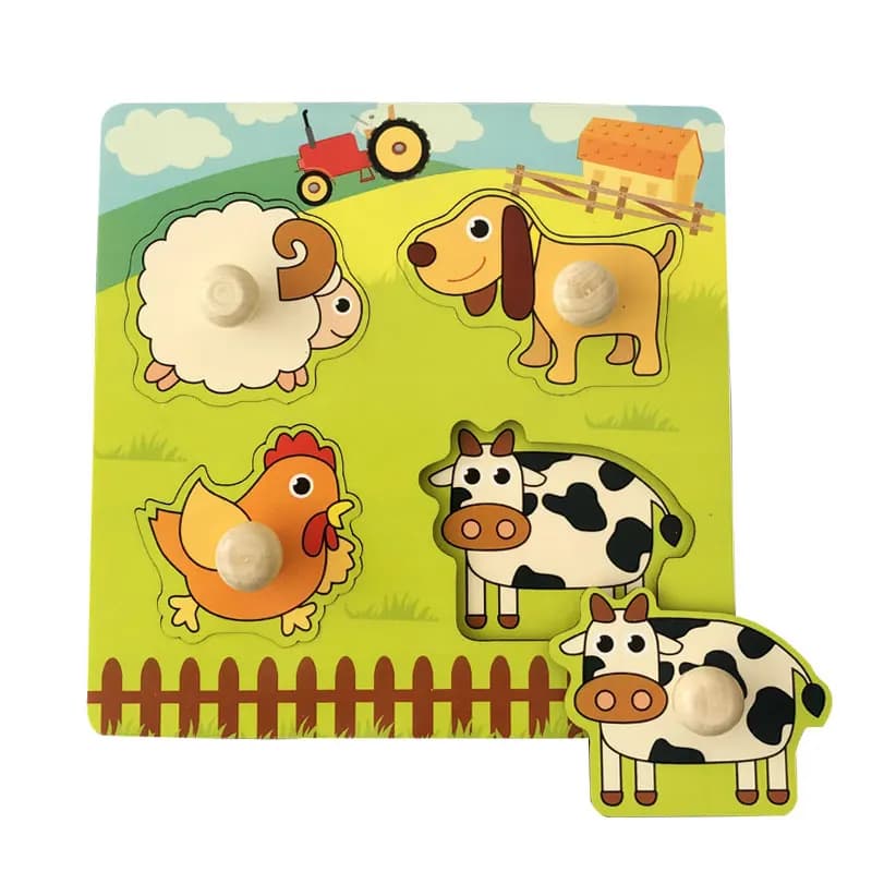 Montessori Wooden Geometry Puzzle Toys