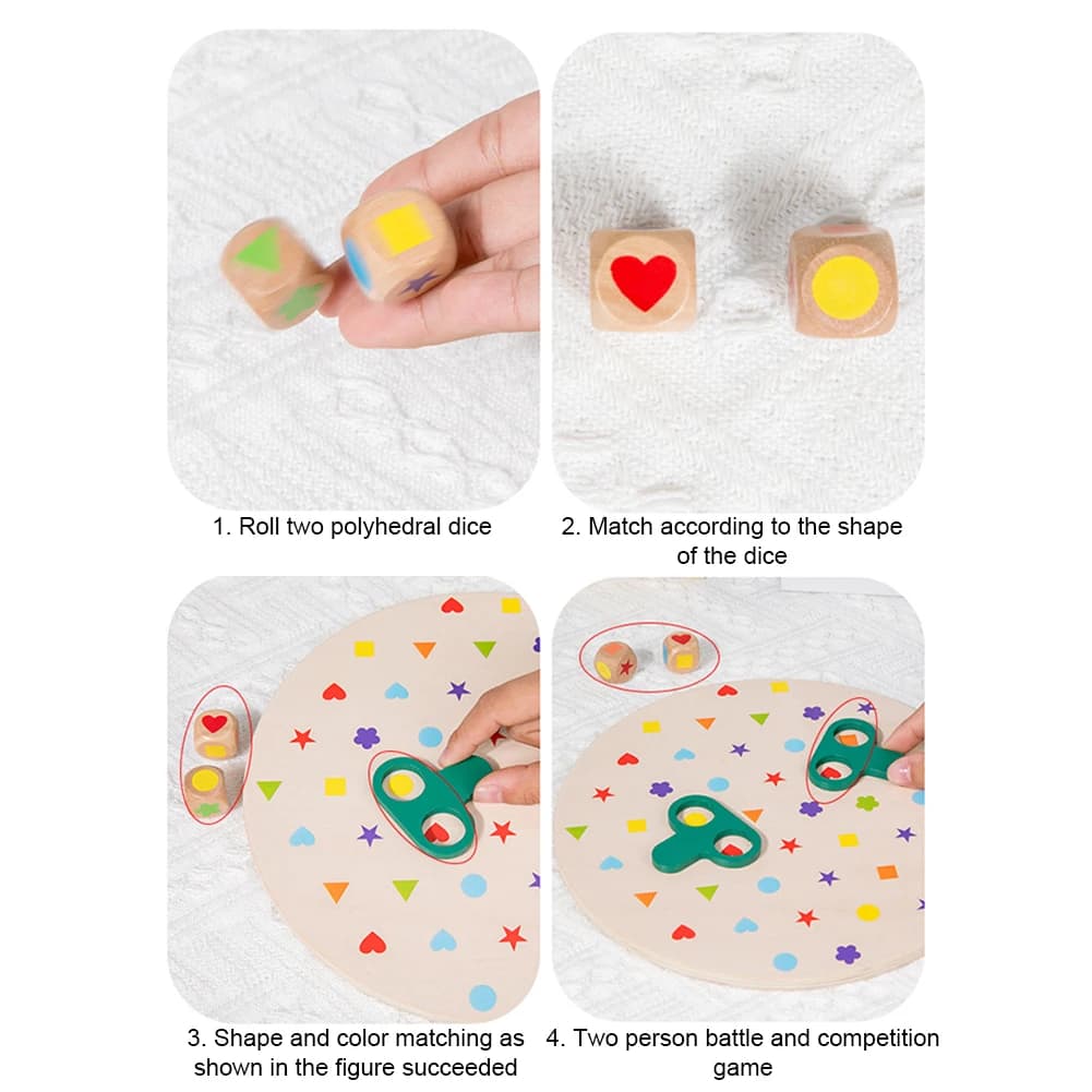 Wooden Shape Matching Puzzle Game
