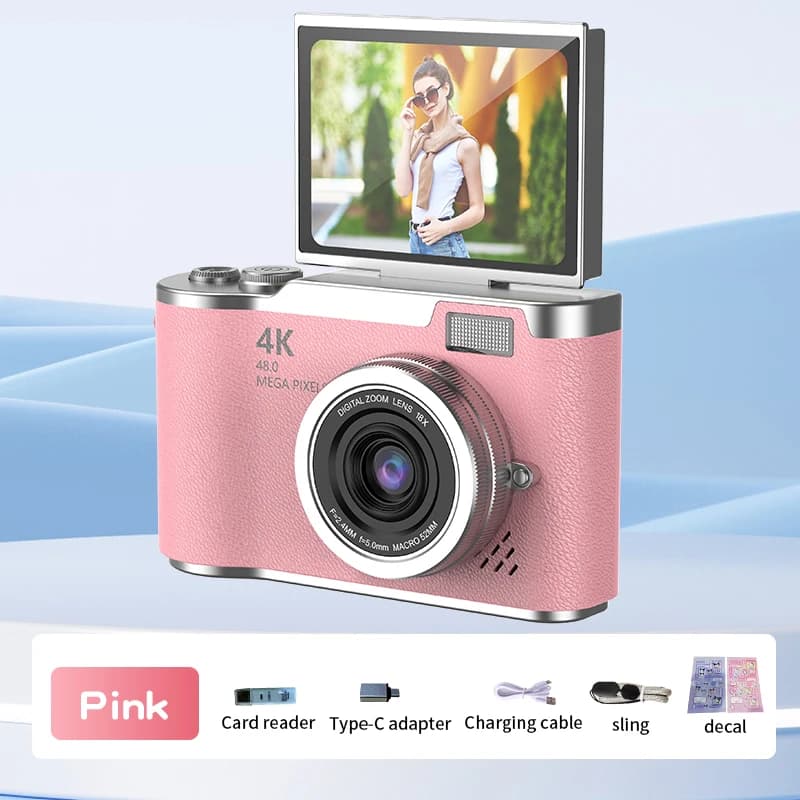 Kids Digital Camera with 8X Zoom and Flip Screen