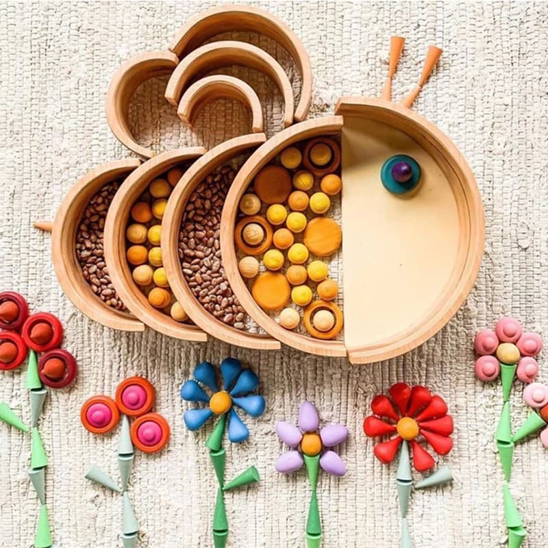 Wooden Candy Building Blocks DIY Painting Set