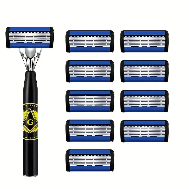 Men's Safety Razor with Anti-Slip Handle