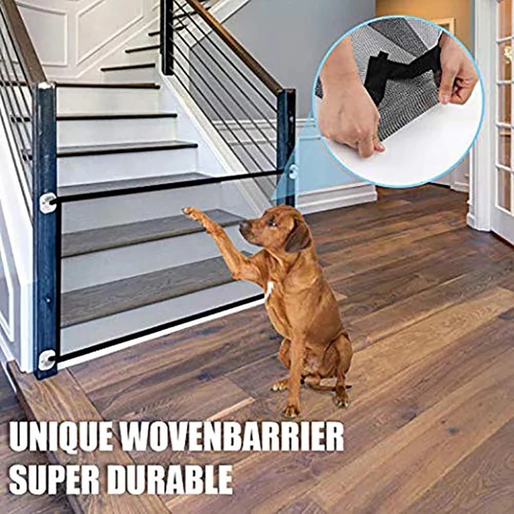 Foldable Pet Safety Gate with Mesh