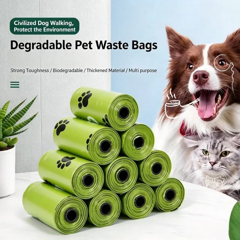 Biodegradable Dog Poop Bags, 15 Bags Per Roll